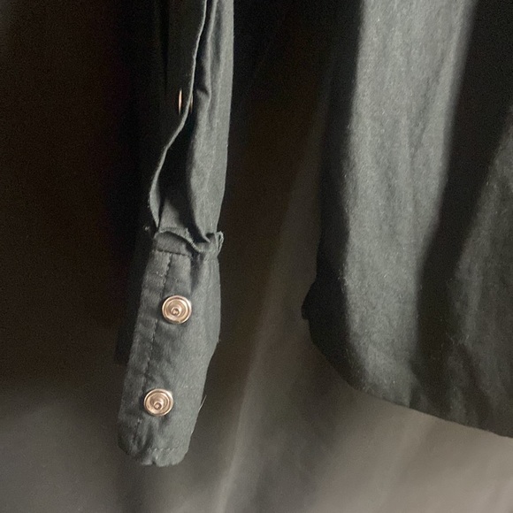 Manchester Esc Black Embroidery Button Down  Shirt - Picture 8 of 11